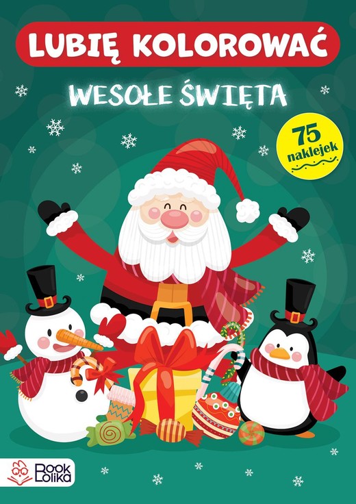 okładka Wesołe święta. Lubię kolorować książka