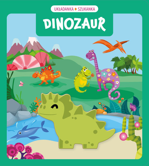 okładka Układanka szukanka. Dinozaury książka