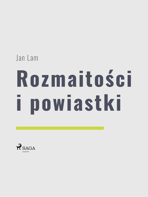 okładka Rozmaitości i powiastki ebook | epub, mobi | Jan Lam