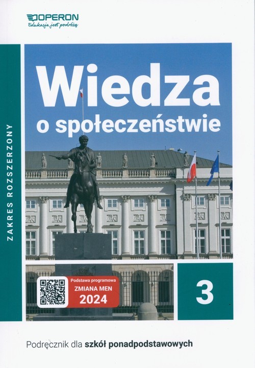 okładka Wiedza o społeczeństwie 3 Podręcznik Zakres rozszerzony. Liceum i technikum książka | Batorski Maciej