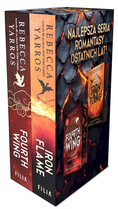 okładka Pakiet Fourth Wing. Czwarte Skrzydło / Iron Flame. Żelazny płomień książka