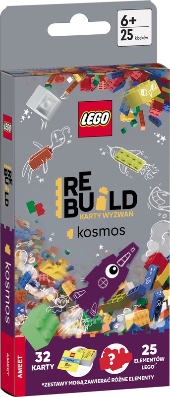 okładka Lego Books Rebuild karty wyzwań Kosmos ACP-6602 książka
