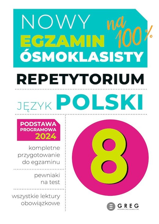 okładka Język polski. Repetytorium. Egzamin ósmoklasisty 2025 książka