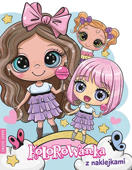 okładka Przyjaciółki. Kolorowanka z naklejkami książka