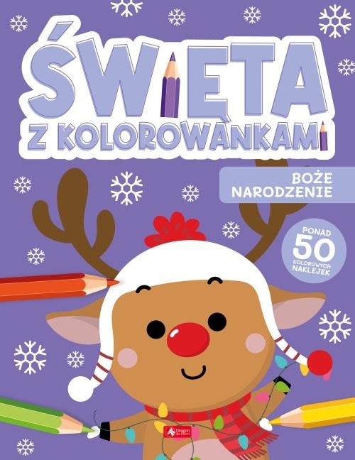 okładka Święta z kolorowankami Boże Narodzenie książka