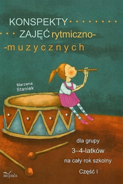 okładka Konspekty zajęć rytmiczno-muzycznych dla grupy 3-4-latków na cały rok szkolny pedagogika książka