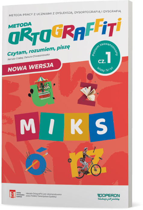okładka Ortograffiti MIKS Poziom zaawansowany Część 1 Klasy IV-VI książka