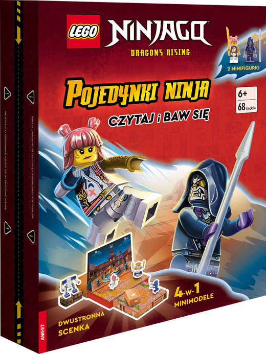 okładka Lego Ninjago Pojedynki Ninja Z RRR-6701 książka