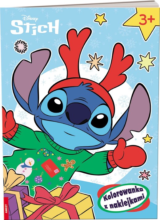 okładka Disney Stich kolorowanka z naklejkami NA-9137 książka