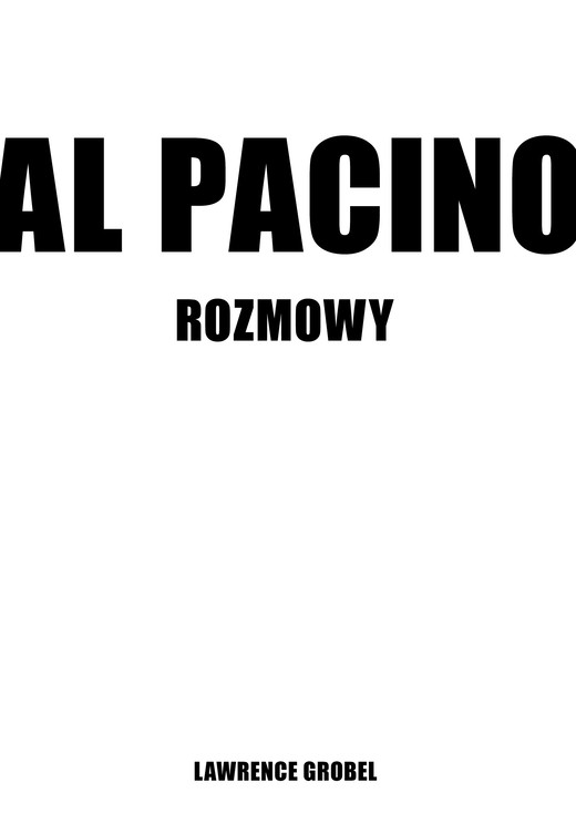okładka Al Pacino. Rozmowy książka