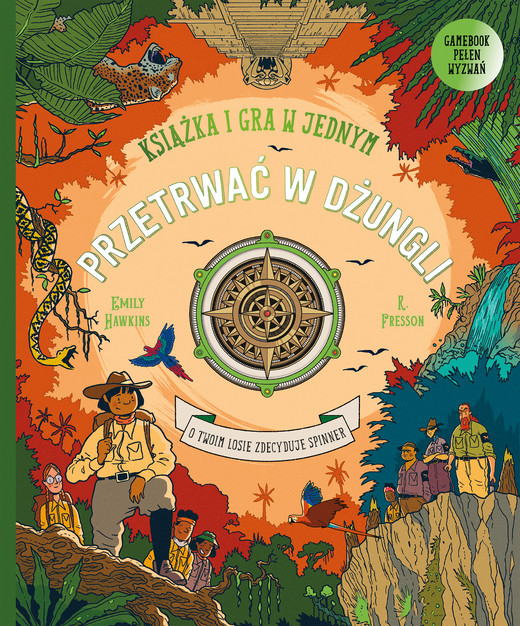 okładka Przetrwać w dżungli. Książka i gra w jednym. Książka-gra książka
