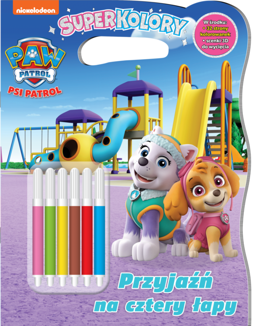 okładka Przyjaźń na 4 łapy. Psi Patrol. Superkolory książka