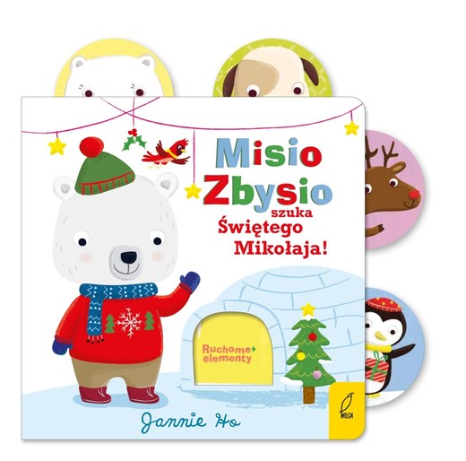 okładka Misio Zbysio szuka Świętego Mikołaja. Ruchome elementy wyd. 2024 książka