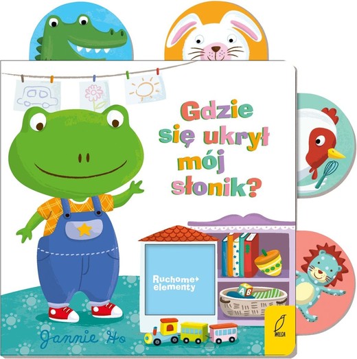 okładka Gdzie się ukrył mój słonik? Ruchome elementy wyd. 2024 książka