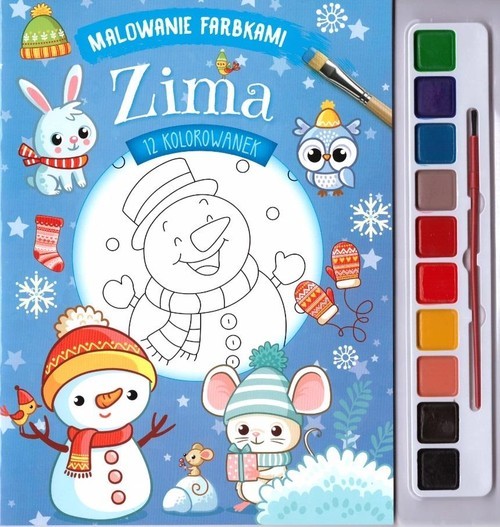 okładka Malowane farbkami Zima książka | Basia Szymanek