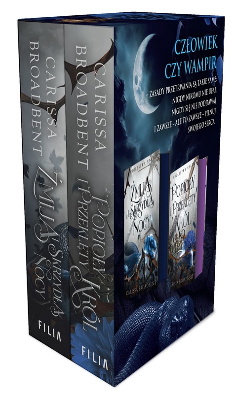 okładka Pakiet Żmija i skrzydła nocy / Popioły i przeklęty król książka