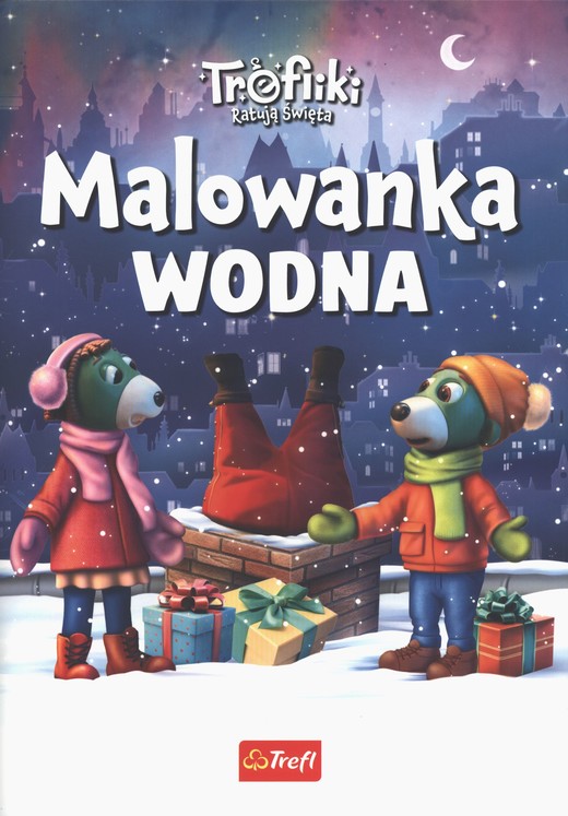 okładka Trefiliki Ratują Święta. Wodna malowanka książka