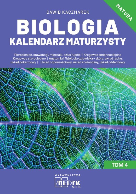 okładka Biologia Kalendarz Maturzysty Tom 4 książka