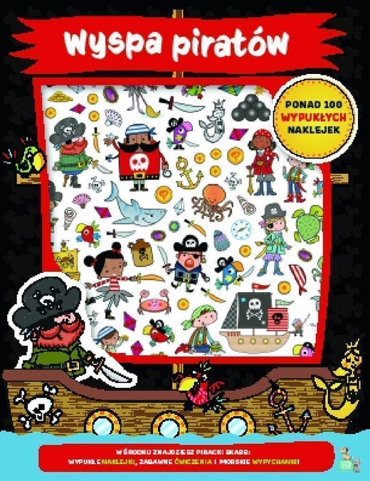 okładka Wyspa piratów. Ponad 100 wypukłych naklejek książka