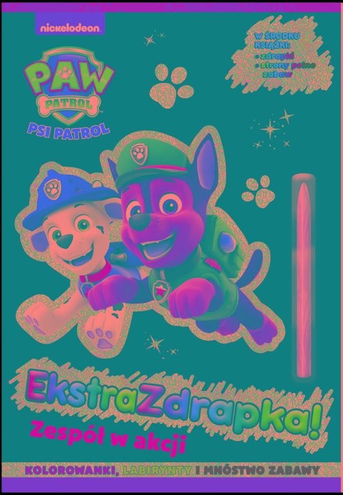 okładka Psi Patrol Ekstrazdrapka Zespół w akcji książka