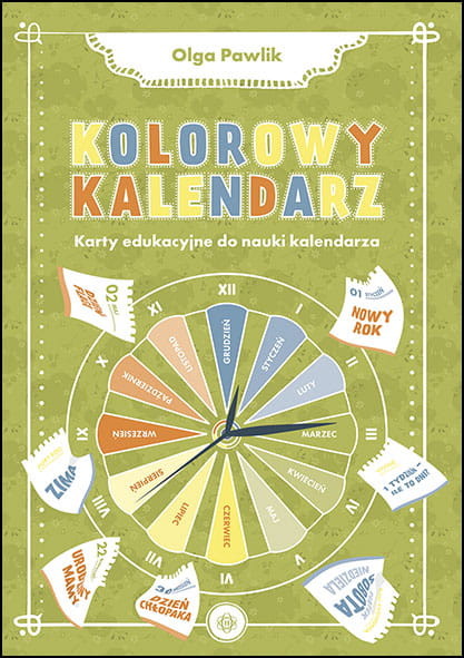 okładka Kolorowy kalendarz książka
