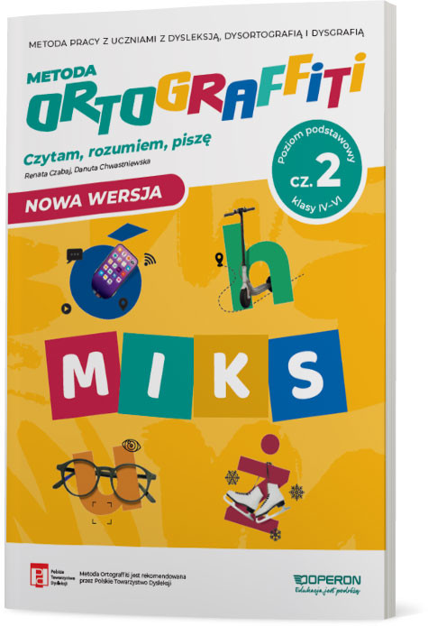 okładka Ortograffiti MIKS poziom podstawowy część 2 Klasy IV-VI książka