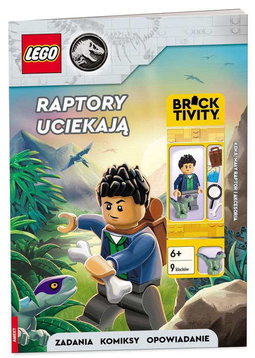 okładka Lego Jurassic World Raptory uciekają! LNC-6207 książka