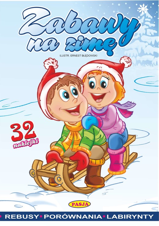 okładka Zabawy na zimę. Kolorowanka książka