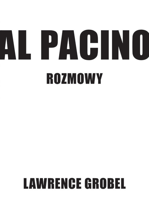 okładka Al Pacino. Rozmowy ebook | epub, mobi | Lawrence Grobel