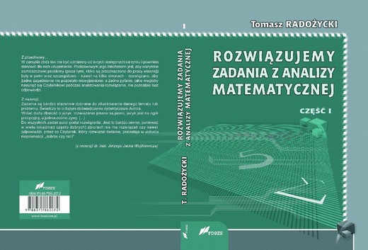 okładka Rozwiązujemy zadania z analizy matematycznej. Część 1 ebook | pdf | Tomasz Radożycki