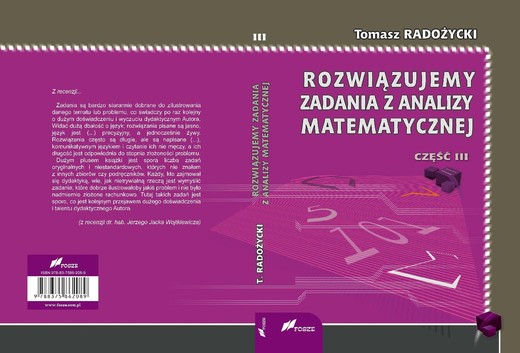 okładka Rozwiązujemy zadania z analizy matematycznej. Część 3 ebook | pdf | Tomasz Radożycki