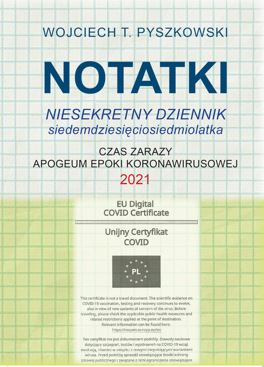 okładka Notatki 2021 ebook | epub, mobi | Wojciech T. Pyszkowski