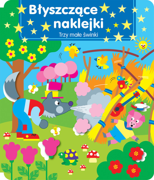 okładka Błyszczące naklejki Trzy małe świnki książka