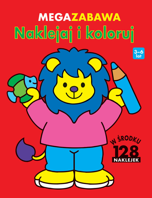 okładka Megazabawa Naklejaj i koloruj książka