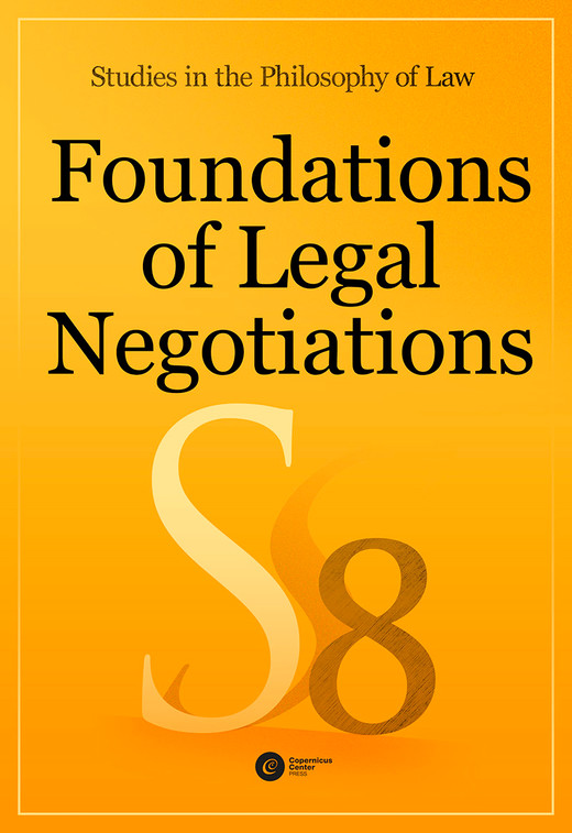 okładka Foundations of Legal Negotiations. Studies in the Philosophy of Law vol. 8 ebook | epub, mobi | Autor zbiorowy