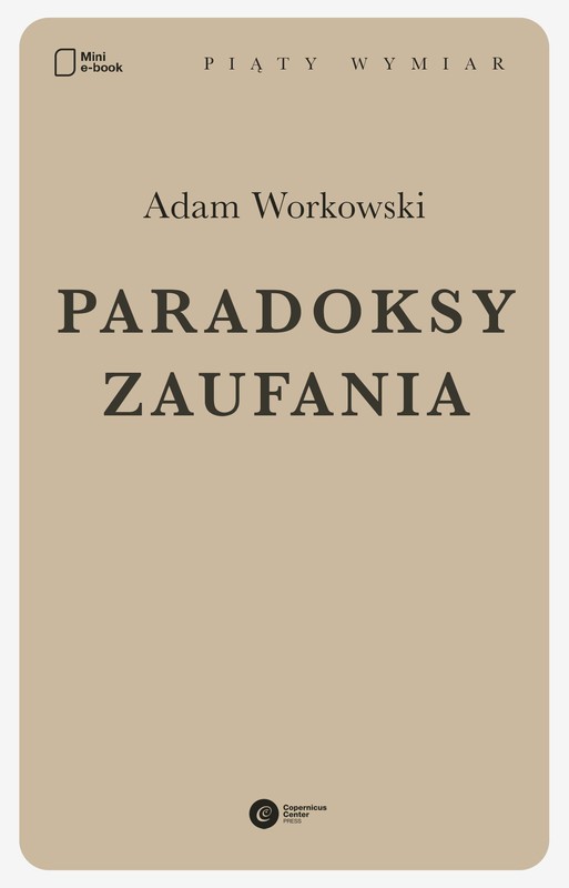 okładka Paradoksy zaufania ebook | epub, mobi | Adam Workowski