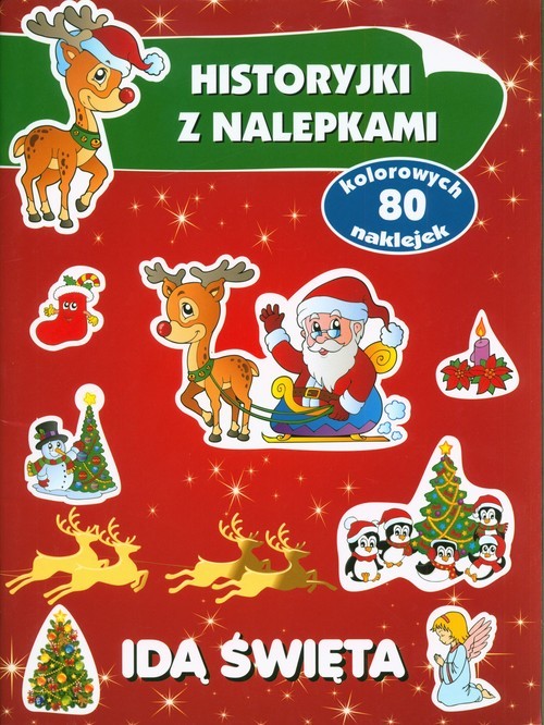 okładka Idą święta Historyjki z nalepkami książka