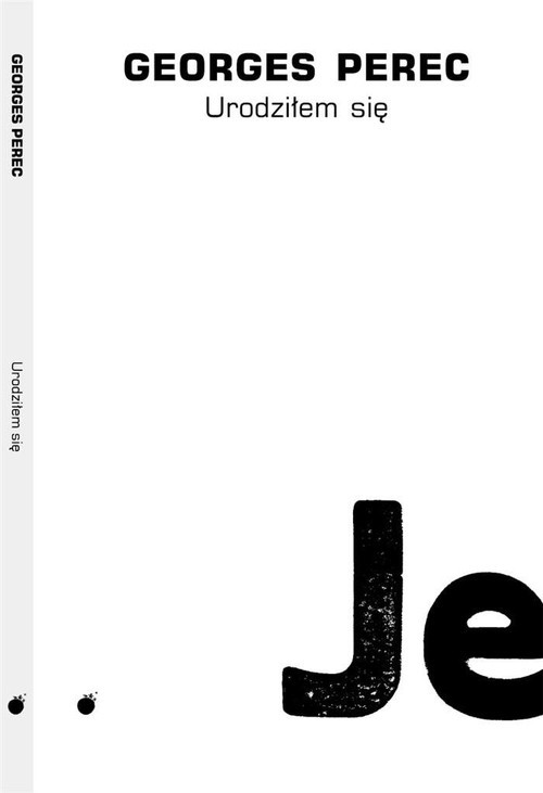 okładka Urodziłem się książka | Perec Georges
