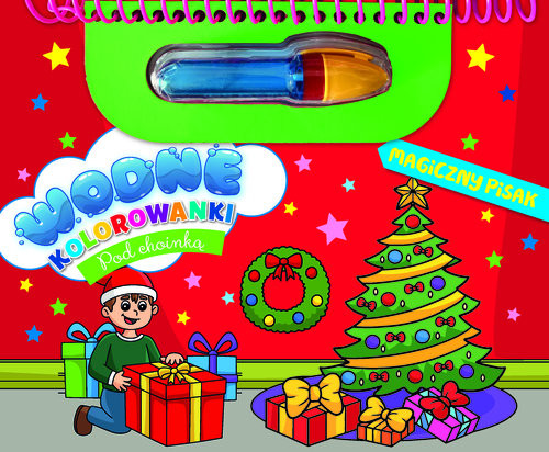 okładka Wodne kolorowanki Pod choinką książka