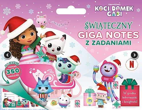 okładka Koci Domek Gabi. Świąteczny Giga Notes z zadaniami książka