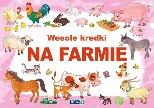 okładka Na farmie. Wesołe kredki książka
