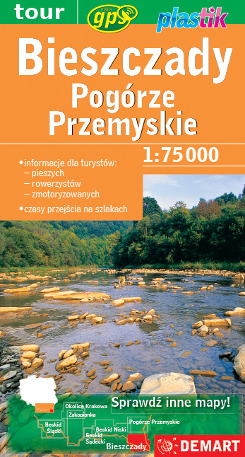 okładka Bieszczady Pogórze Przemyskie 1:75 000 książka | Opracowanie zbiorowe