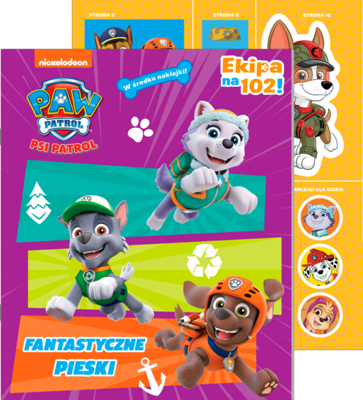 okładka Fantastyczne pieski. Psi Patrol. Ekipa na 102 książka