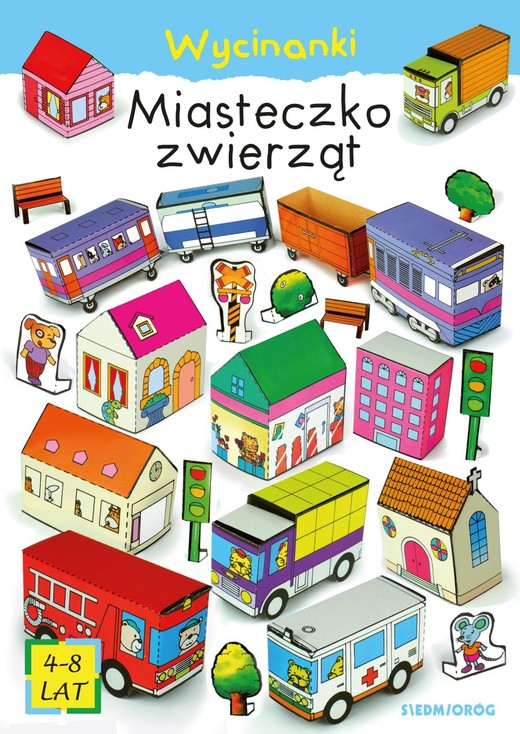 okładka Miasteczko zwierząt. Wycinanki książka