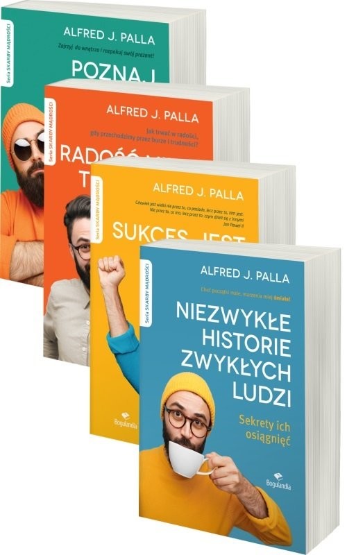 okładka Skarby Mądrości Niezwykłe historie zwykłych ludzi, Poznaj siebie i zrozum innych, Radość Pakiet książka | Palla AlfredJ