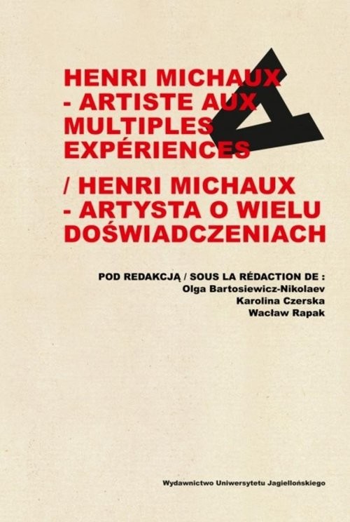 okładka Henri Michaux Artiste aux multiples experiences / Henri Michaux Artysta o wielu doświadczeniach książka