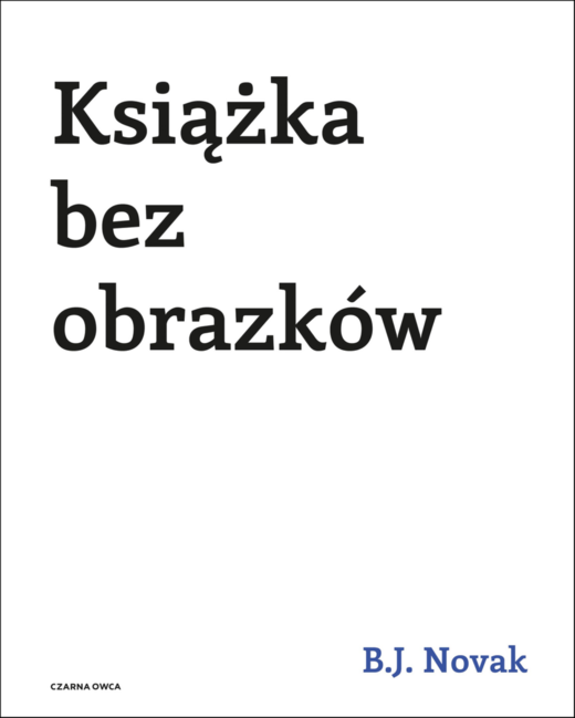 okładka Książka bez obrazków wyd. 2024 książka