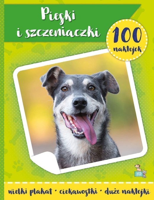 okładka Psy i szczeniaczki. 100 naklejek z plakatem książka