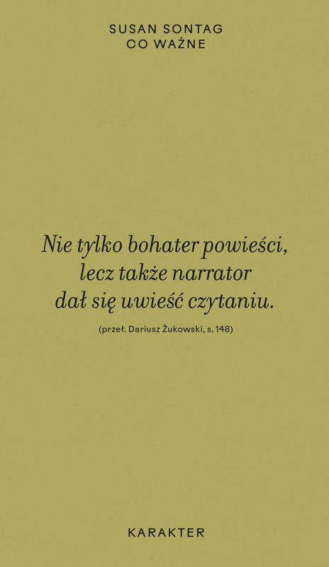 okładka Co ważne ebook | epub, mobi | Susan Sontag
