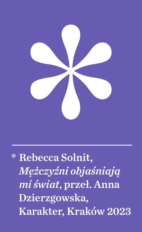 okładka Mężczyźni objaśniają mi świat ebook | epub, mobi | Rebecca Solnit